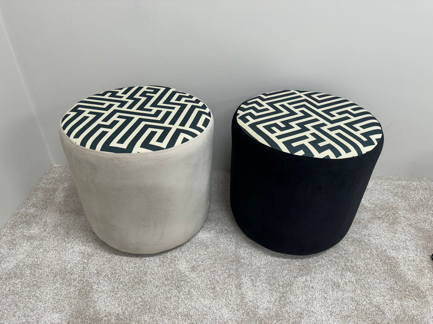 DG PATTERNED FOOTSTOOL
