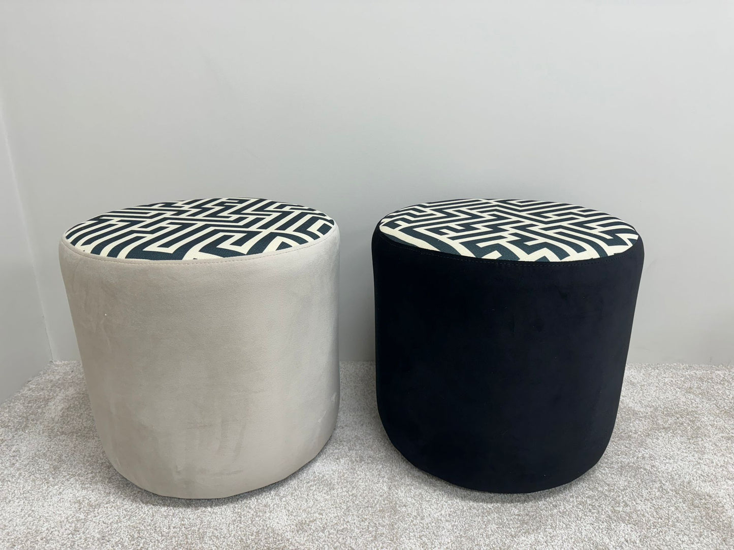 DG PATTERNED FOOTSTOOL