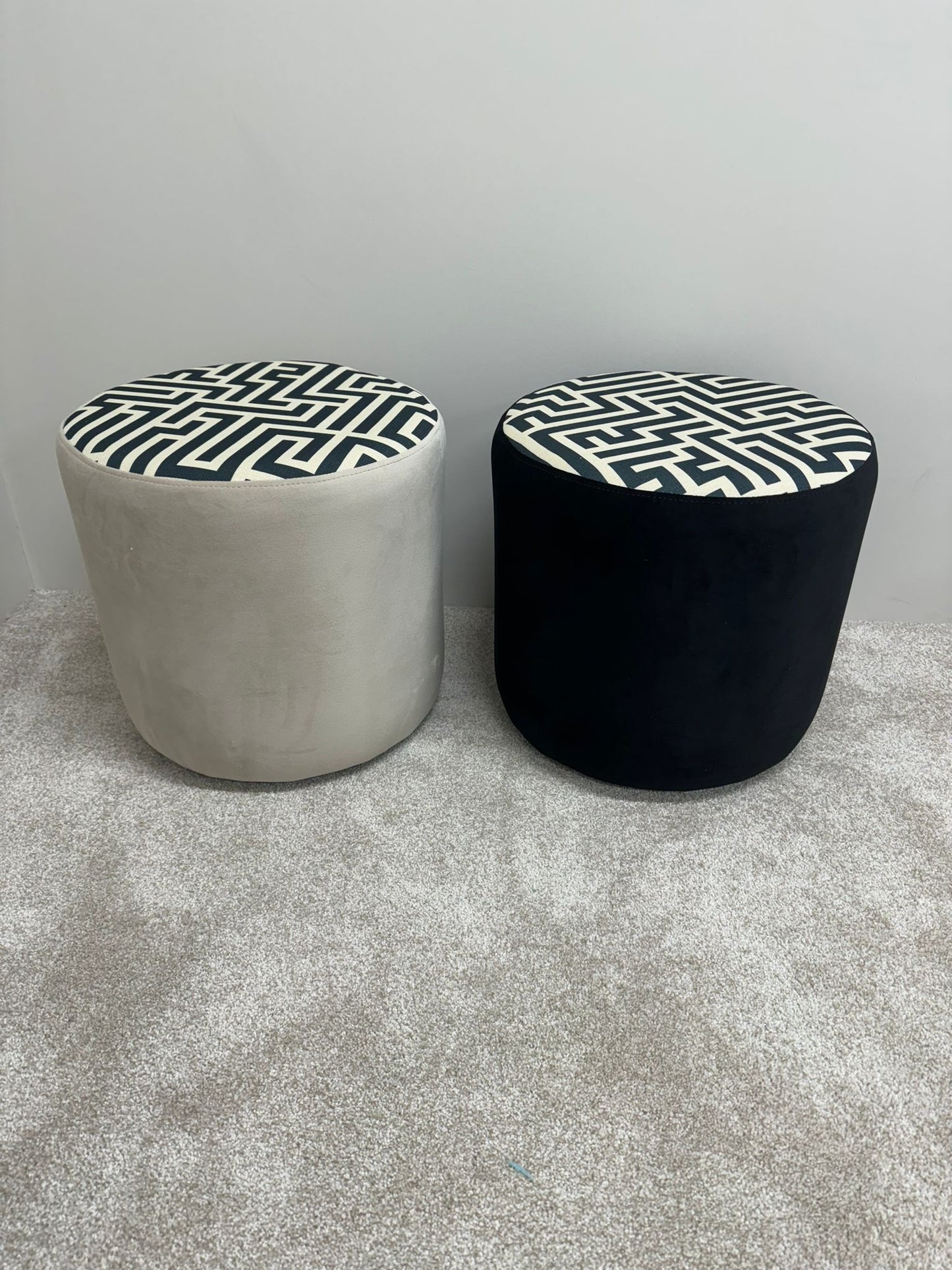 DG PATTERNED FOOTSTOOL