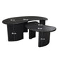 SOLACE+CO CLIO COFFEE TABLE SET BLACK