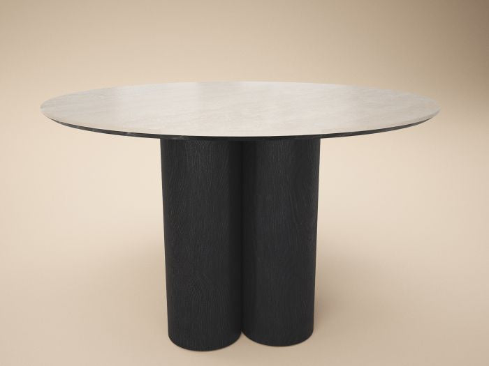 SOLACE+CO DEKO SINTERED STONE DINING TABLE-BLACK