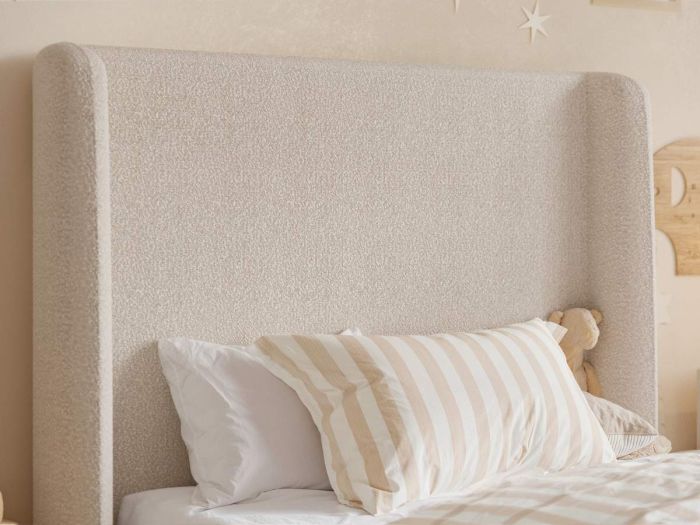 FLAIR ALMA SINGLE UPHOLSTERED BED WITH WINGED HEADBOARD