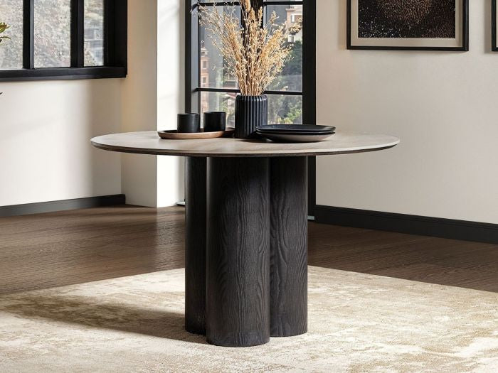SOLACE+CO DEKO SINTERED STONE DINING TABLE-BLACK