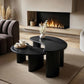 SOLACE+CO CLIO COFFEE TABLE SET BLACK
