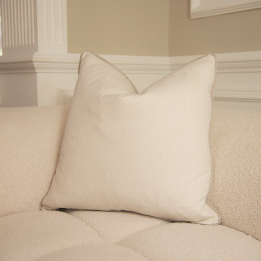 White Sky & Coast Beige Piping