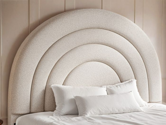 FLAIR AVA SMALL DOUBLE FABRIC OTTOMAN BED