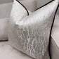 Cre’a ivory with brown piping